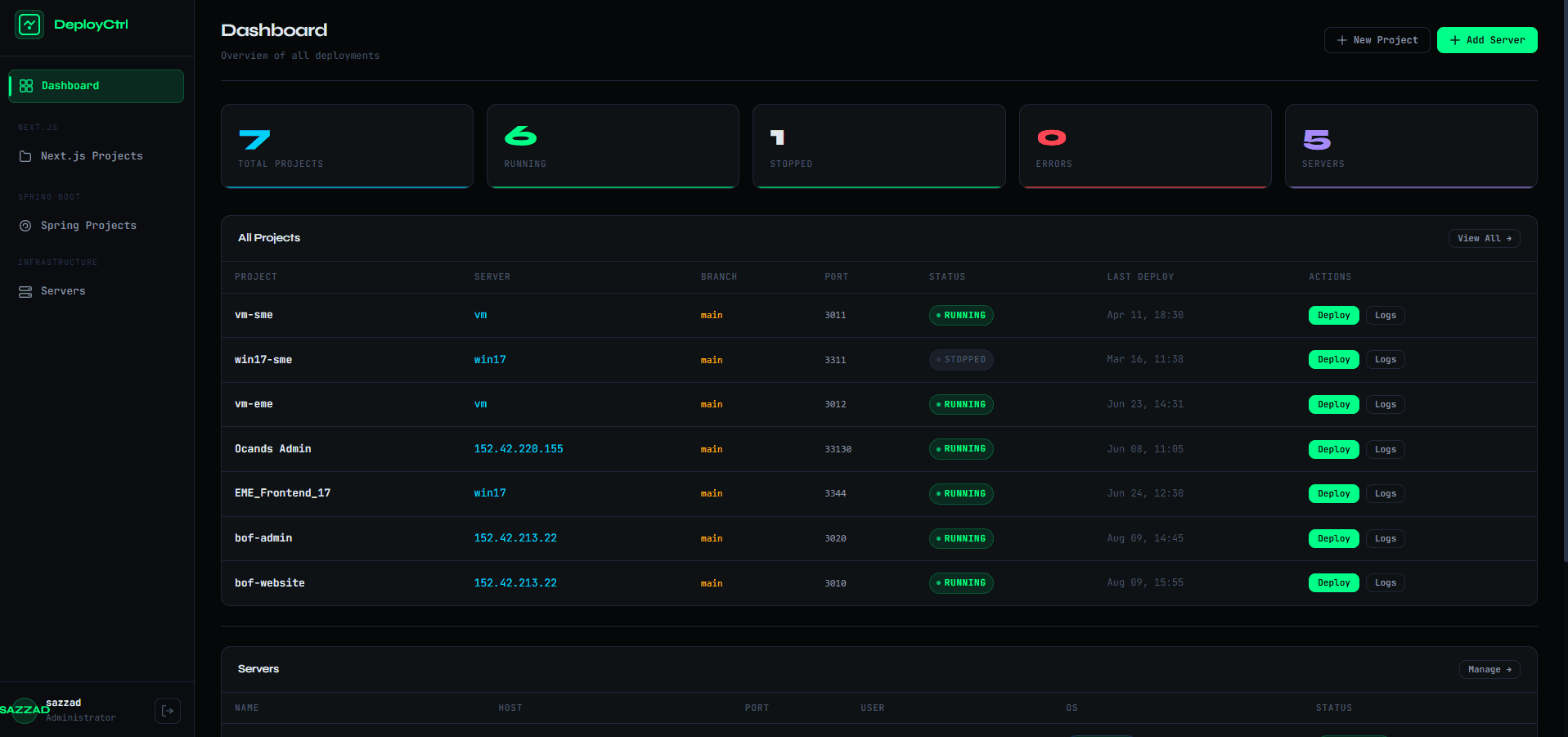 Service Builder — Git Auto Build Tool screenshot 2